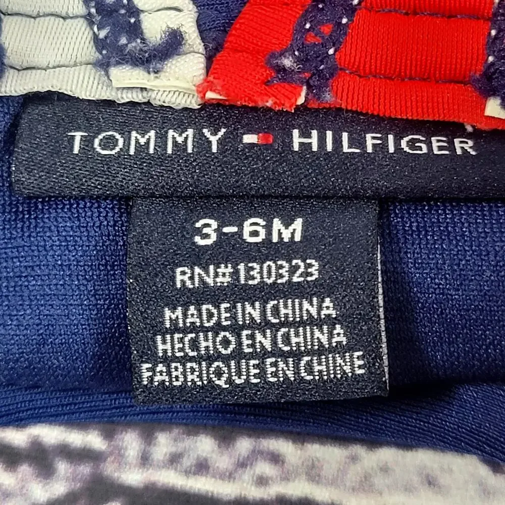 Tommy Hilfiger Infant Red White And Blue Swimsuit Size 3-6 Months‎